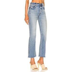 Moussy Vintage Sienna Straight Jeans Light Wash Premium Japanese Denim Sz 29